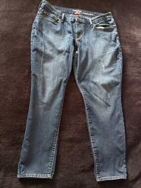 Denizen Levi's essential stretch shaping skinny dark indigo wash  jeans 14 S/C